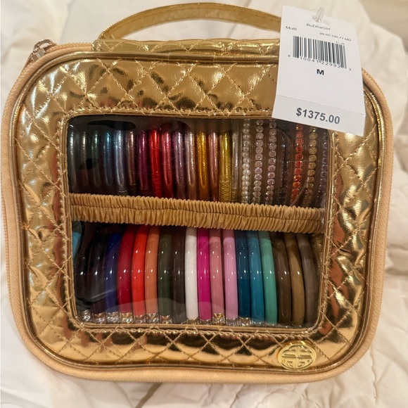 Neiman Marcus Exclusive Gold Travel Case and All Weather Bangle Bracelet Bundle - Picture 4 of 4